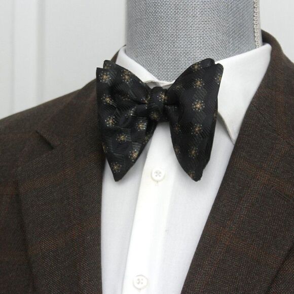 NWT Mens Self tied Bow Tie Maroon Silk Bowtie Big Butterfly bowtie S547 Gift box - Picture 9 of 15